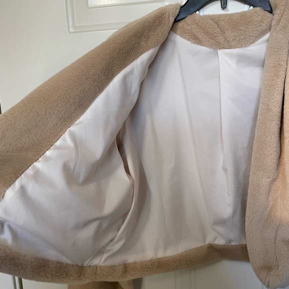 Nude fuzzy open jacket - Picture 5 of 5